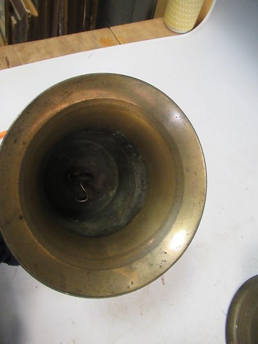 Lot 5 - Two early 20th century bells, one engraved 'PS-...