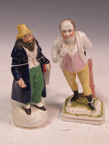 Lot 88 - A rare Staffordshire figure of Mr Pickwick...