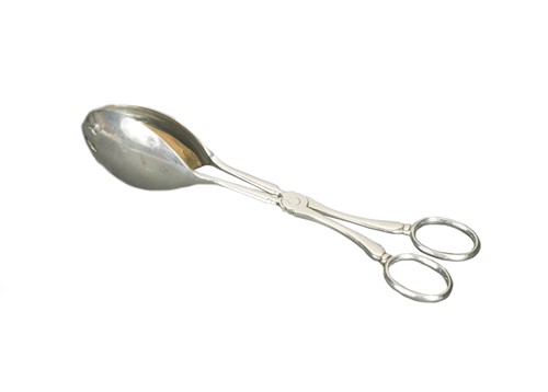 Lot 664 - A pair of Edward VIII silver salad tongs