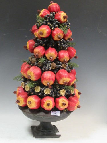 Lot 128 - A decorative table centre piece modelled with...