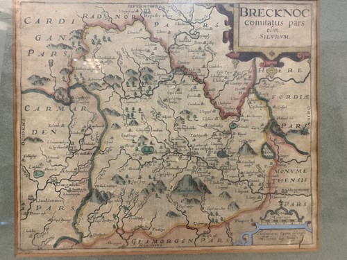 Lot 176 - Map of 'Brecknoc', by Christopher Saxton and W....