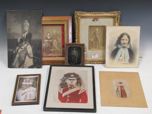 Lot 195 - Various Victorian and later photographs, some...