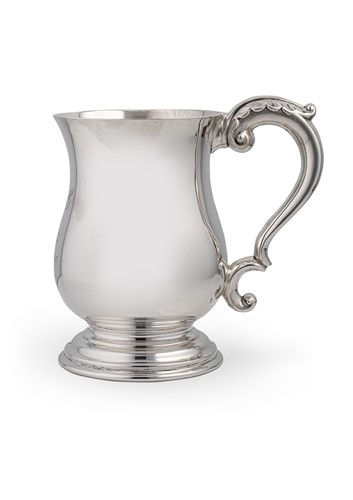 Lot 666 - A George VI silver tankard