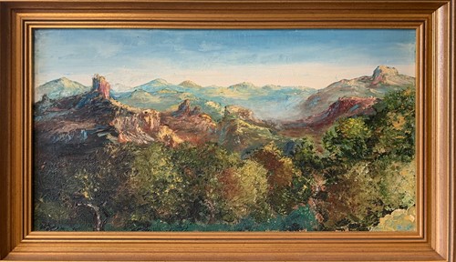 Lot 301 - D.L Strachan Cruz de Tejeda, Gran Canaria oil...