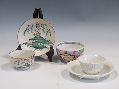 Lot 78 - An English porcelain blanc de chine prunus...