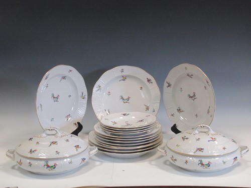 Lot 42 - A Herend porcleain part dinner service,...