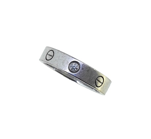 Lot 75 - Cartier - A diamond set 'love' ring