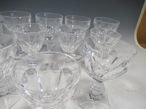Lot 7 - A collection of twelve baccarat style cut...