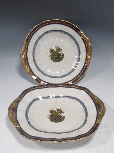 Lot 2 - A 19th century two handled comport, the centre...