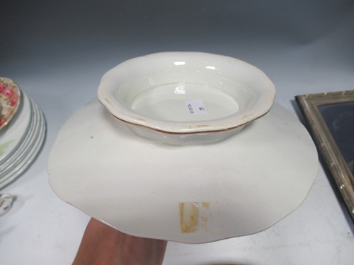 Lot 2 - A 19th century two handled comport, the centre...
