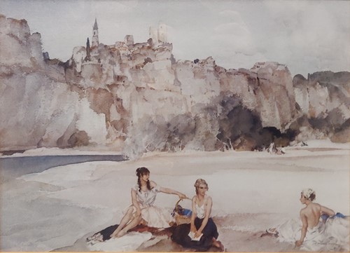 Lot 214 - Two William Russel Flint prints; 'Unexplored...