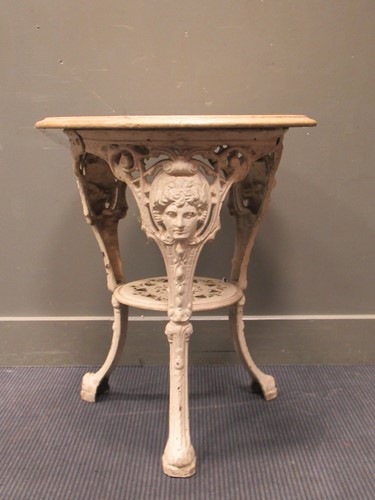 Lot 383 - A 20th century white painted cast iron...