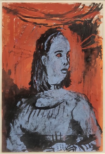 Lot 202 - Richard Kenton Webb Miss Violet Smith chalk...