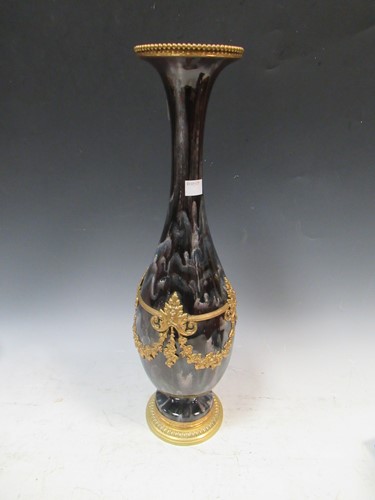 Lot 170 - A large gilt metal mounted vase, 48cm high