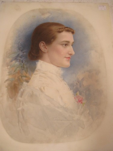 Lot 94 - Six portraits to include four circa 1900...