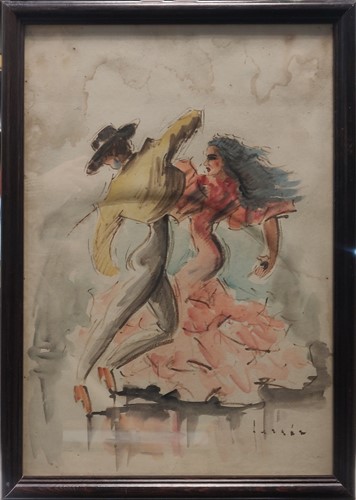 Lot 289 - Follower of Guillem Fresquet salsa dancers...
