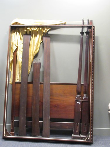 Lot 400 - A George III style mahogany four-poster bed...