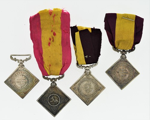 Lot 190 - Four Indian Army three years temperance medals,...