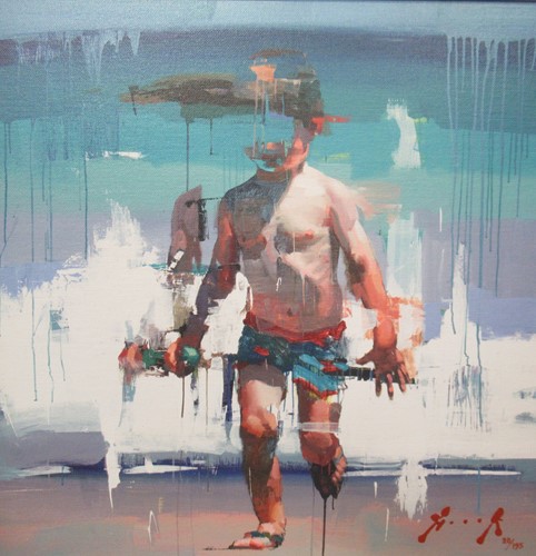 Lot 224 - Christian Hook Mar De Poniente signed and...