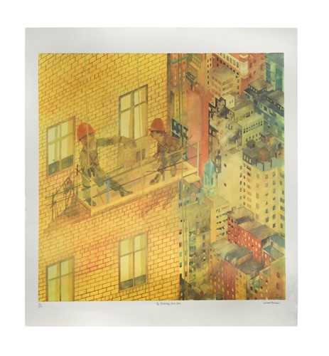 Lot 298 - Leonard Rosoman The Backdrop, New York signed '...