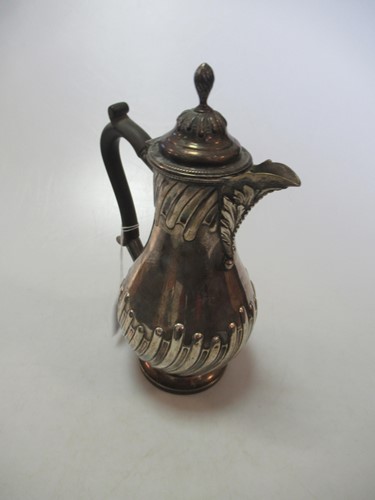 Lot 177 - A silver hot water jug, 15.8ozt