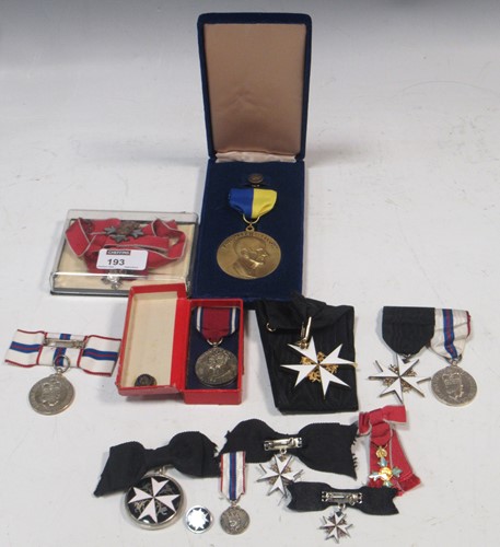 Lot 193 - A collection of medals to include The Order of...
