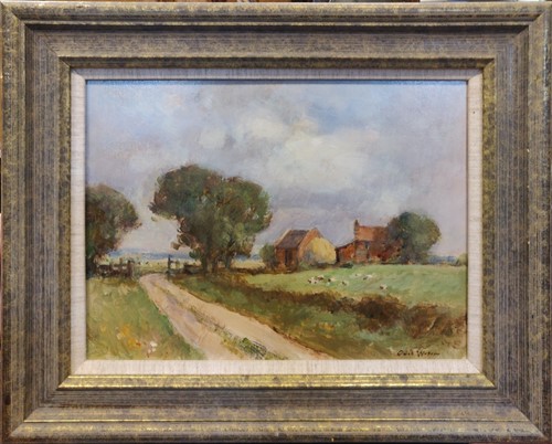 Lot 324 - Owen Waters (British 1916-2004) A Norfolk Farm,...