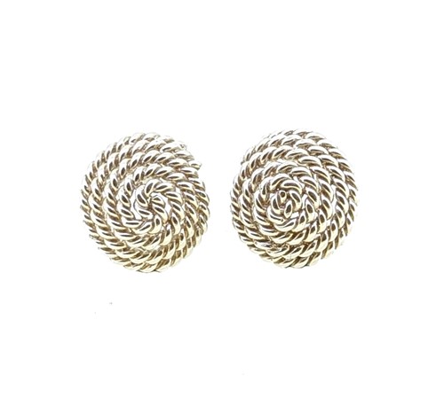 Lot 4 - Tiffany & Co - A pair of rope style ear studs