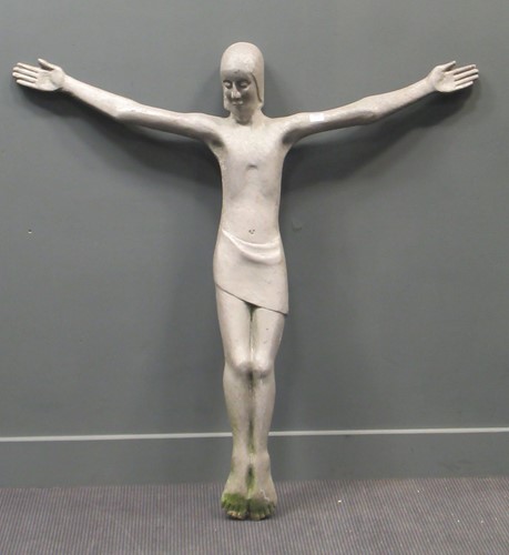 Lot 115 - A modern design cast metal figure of the...