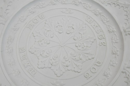 Lot 27 - In the manner of A.W.N. Pugin, a W.H. Kerr & Co., Worcester Parian charger