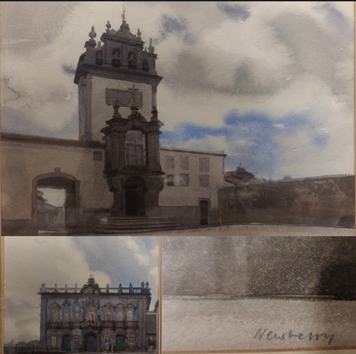 Lot 352 - John Newberry R.W.S (b.1934) chapel of our...
