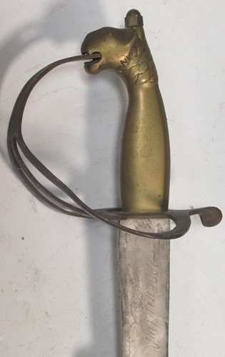 Lot 95 - A 20th century Indian dress sword and scabbard,...