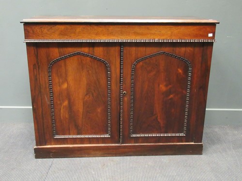Lot 444 - A Victorian rosewood chiffonier with ripple...