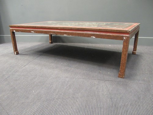 Lot 417 - A Chinese carved and lacquered coffee table...