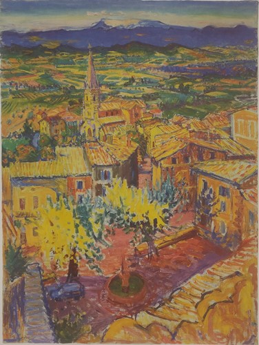 Lot 296 - Fredrick Gore CBE RA (1913-2009) Bonnieux with...