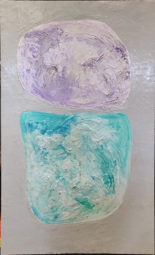 Lot 204 - An abstract composition acrylic on board 152.5...