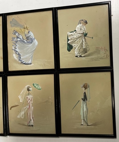 Lot 292 - Late Victorian women's fashion, 6 small...