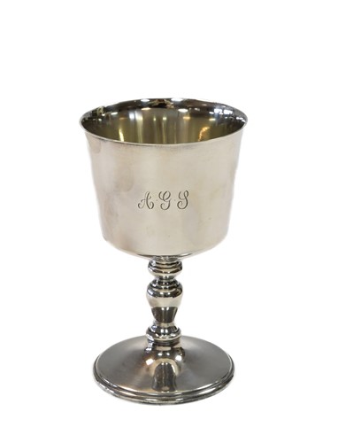 Lot 631 - An Elizabeth II silver goblet