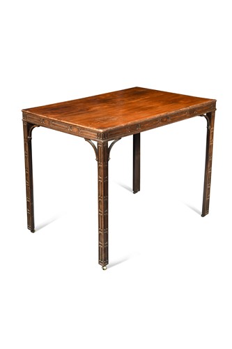 Lot 500 - A George III mahogany silver table