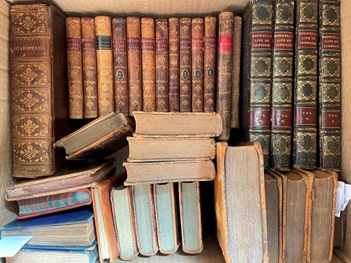 Lot 116 - Literature, various, leather bound.