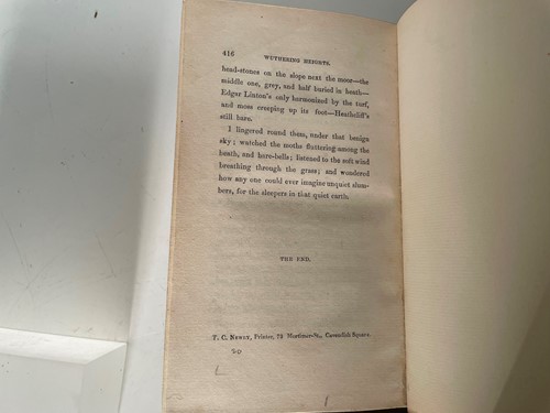 Lot 178 - [BRONTE (Emily and Anne)] Wuthering Heights,...