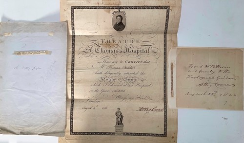 Lot 330 - COOPER (Sir Astley Cooper; 1768-1841) Theatre...
