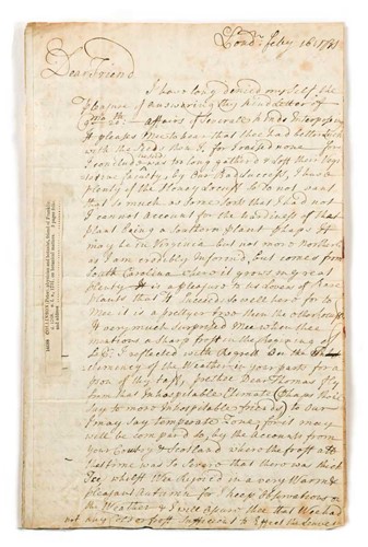 Lot 337 - COLLINSON (Peter, F.R.S.; 1694-1768) Extensive...