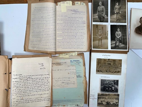 Lot 341 - A extensive World War One archive relating to...