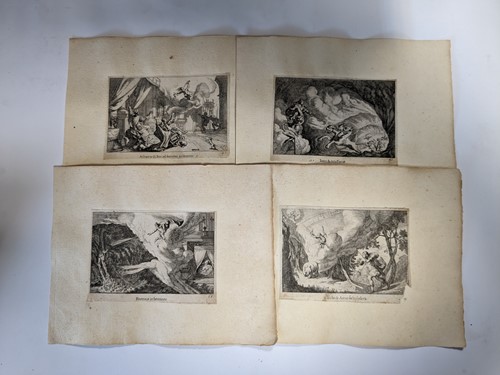 Lot 5 - Collection of 16 engravings, late 17th century,...