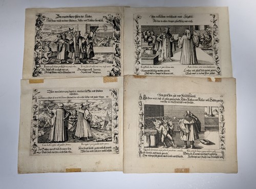 Lot 2 - Group of 18 engravings, 17th century, with...