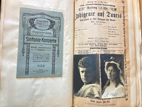 Lot 296 - A pre-war folio scrap album of German opera...
