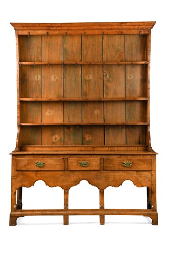 Lot 342 - A fruitwood dresser, early 19th century