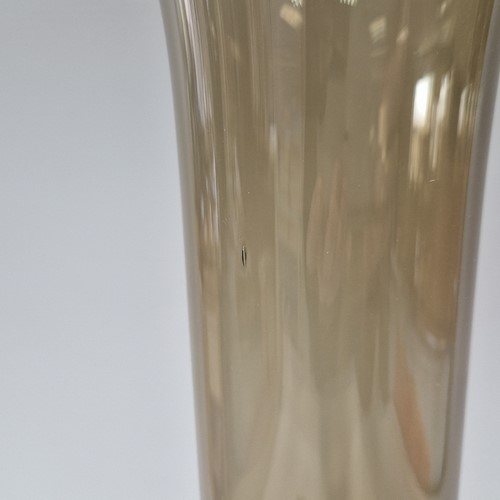 Lot 23 - Simon Moore (born 1959), a tall green glass vase, 2014
