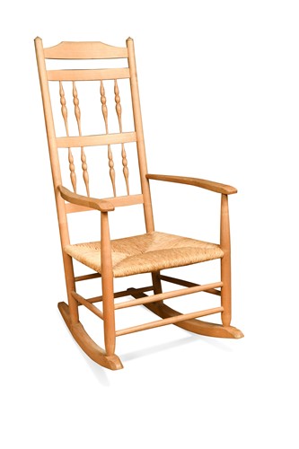 Lot 225 - Neville Neal, a Cotswold School ash rocking chair